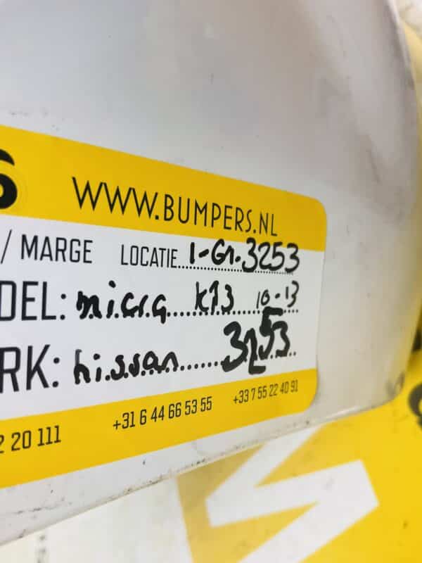 Bumper Nissan Micra K13 2010-2013 Voorbumper 1-G1-3253