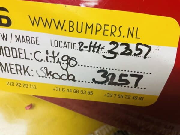 Bumper Skoda Citigo 2011-2017 Voorbumper 2-H1-3257