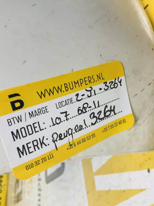Bumper Peugeot 107 2008-2011 Voorbumper 2-J1-3264