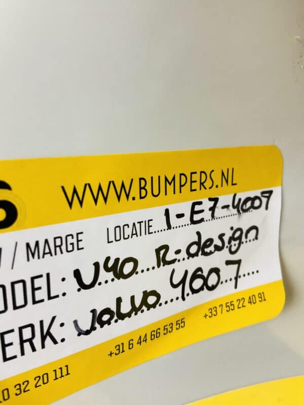 Bumper Volvo V40 Rdesign R-Design kls Voorbumper 1-E7-4007