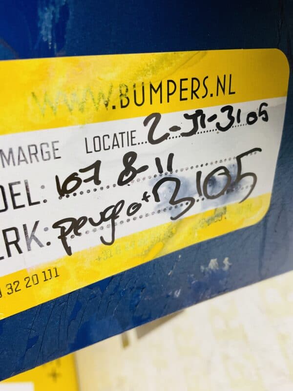 Bumper Peugeot 107 2008-2011 Voorbumper 2-J1-3105