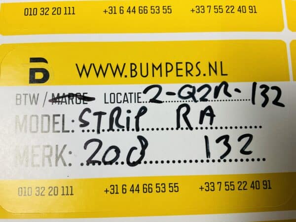 Zijscherm strip Peugeot 208 9824722480 RA rechts achter GT Line 2-Q2R-132