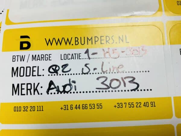 Bumper Audi Q2 S Line S-Line Voorbumper 1-H5-3013