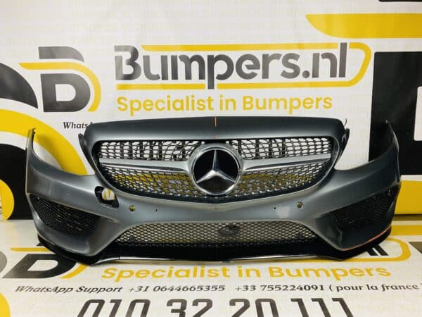 Bumper Mercedes C Klasse W205 AMG 2014-2017 Voorbumper 1-A4-3018