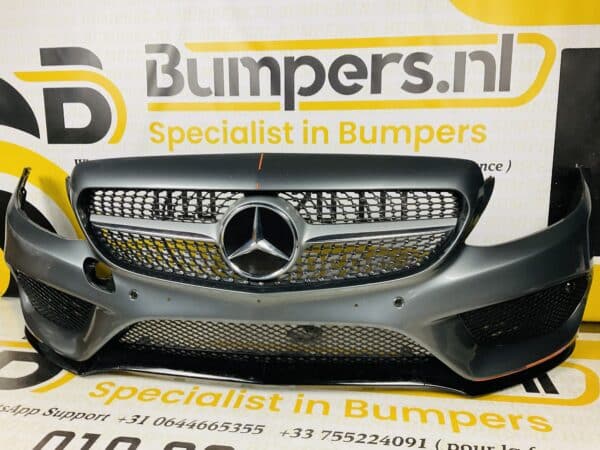 Bumper Mercedes C Klasse W205 AMG 2014-2017 Voorbumper 1-A4-3018