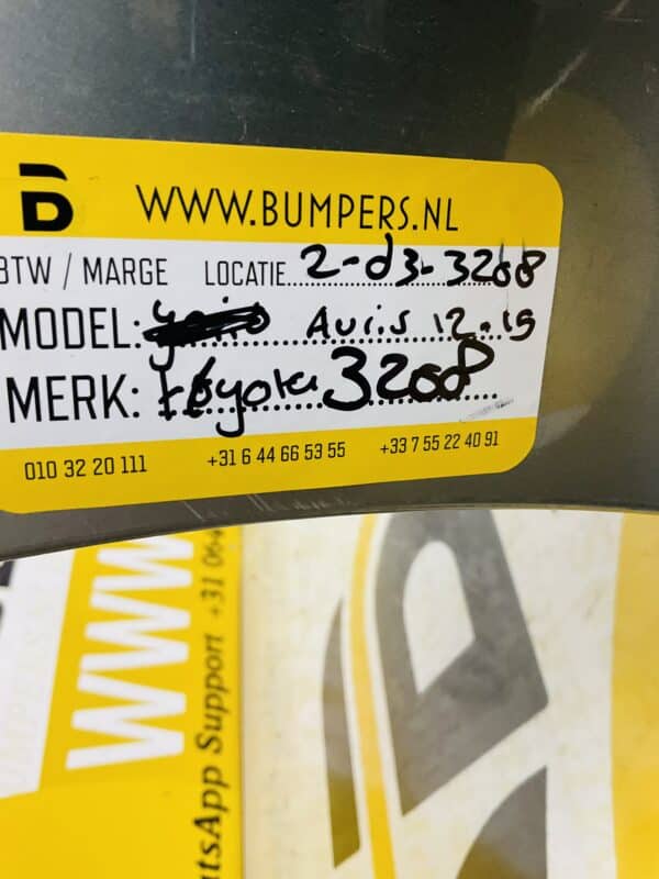 Bumper Toyota Auris 2012-2019 Voorbumper 2-D3-3208
