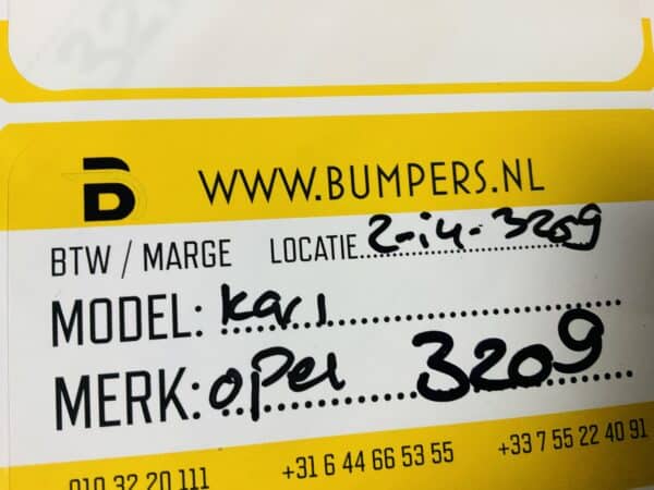 Bumper Opel Karl 2014-2021 Voorbumper 2-i4-3209