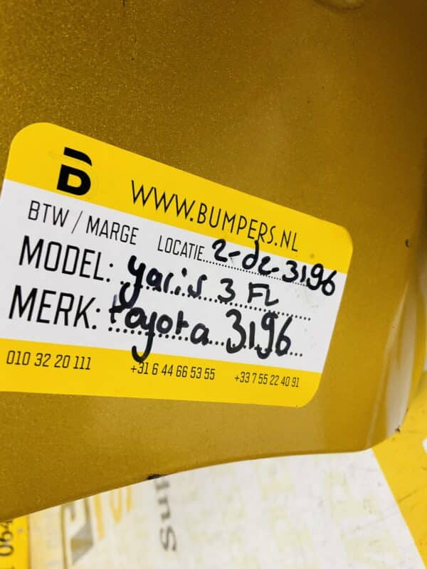 Bumper Toyota Yaris 3 Facelift 2017-2020 Voorbumper 2-D2-3196
