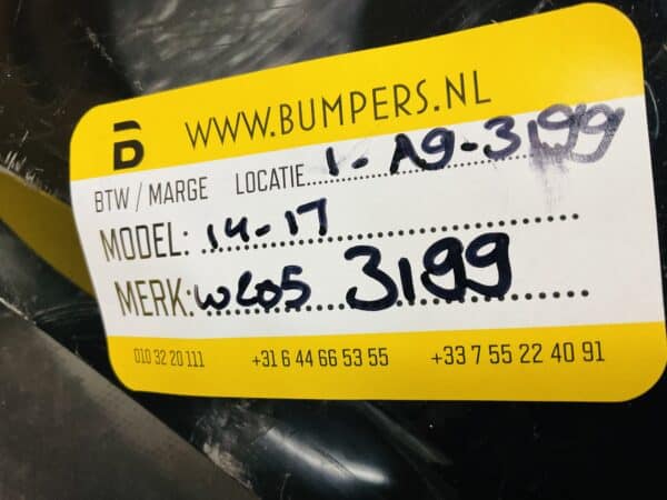 Bumper Mercedes C Klasse W205 2014-2017 Voorbumper 1-A9-3199