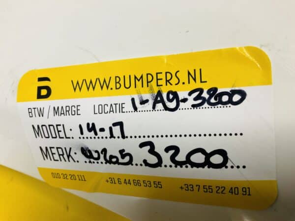 Bumper Mercedes C Klasse W205 2014-2017 Voorbumper 1-A9-3200