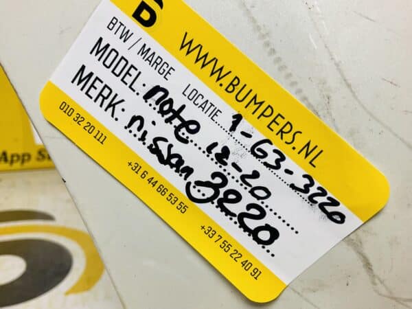 Bumper Nissan Note 2012-2020 Voorbumper 1-G3-3220