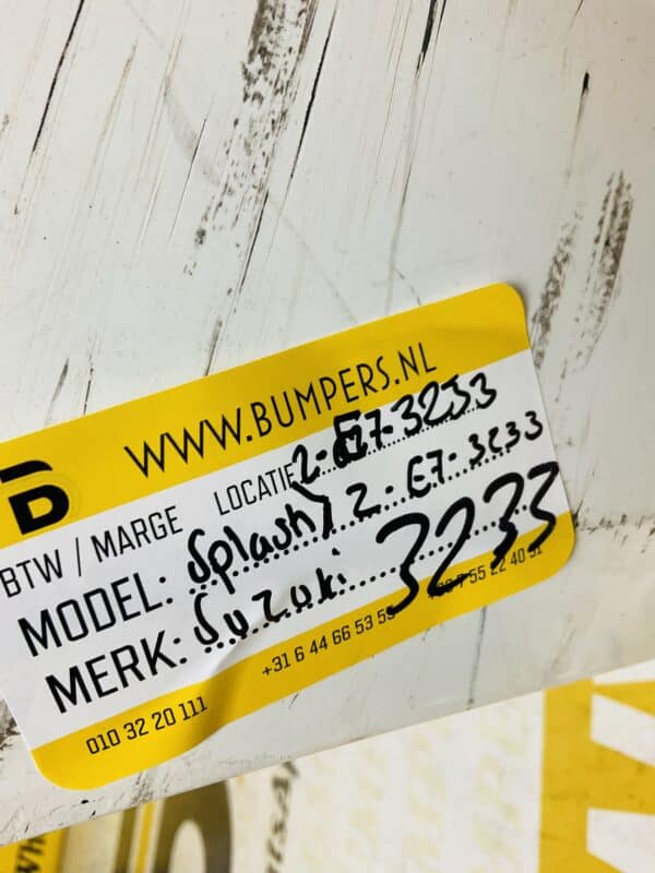 Bumper Suzuki Splash Voorbumper 2-E7-3233