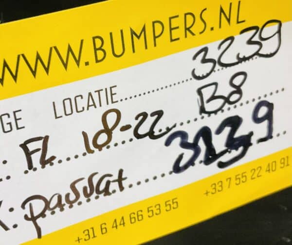 Bumper Volkswagen Passat B8 Facelift 2018-2022 Voorbumper 1-B7-3239