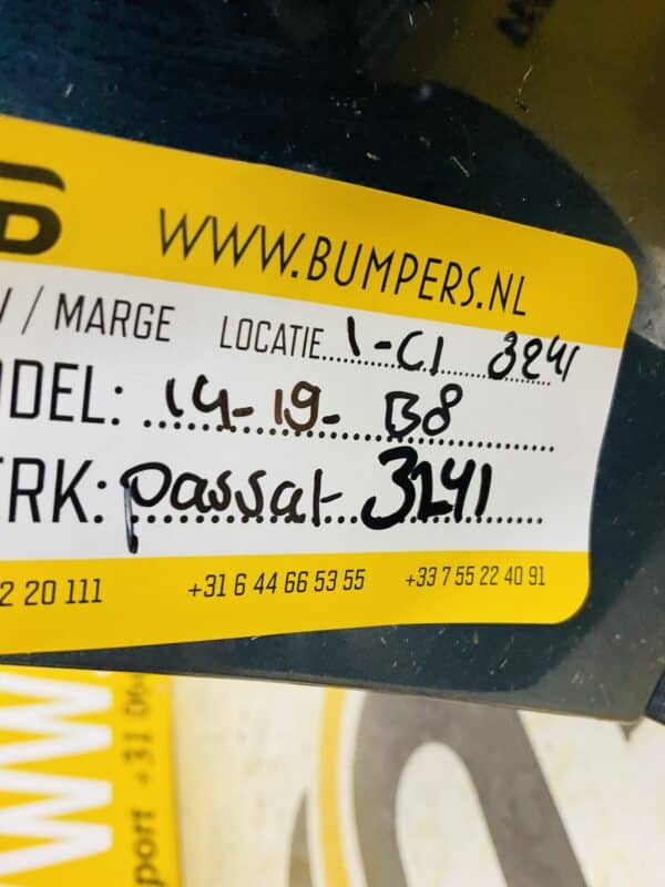 Bumper Volkswagen Passat B8 2014-2019 Voorbumper 1-B7-3241