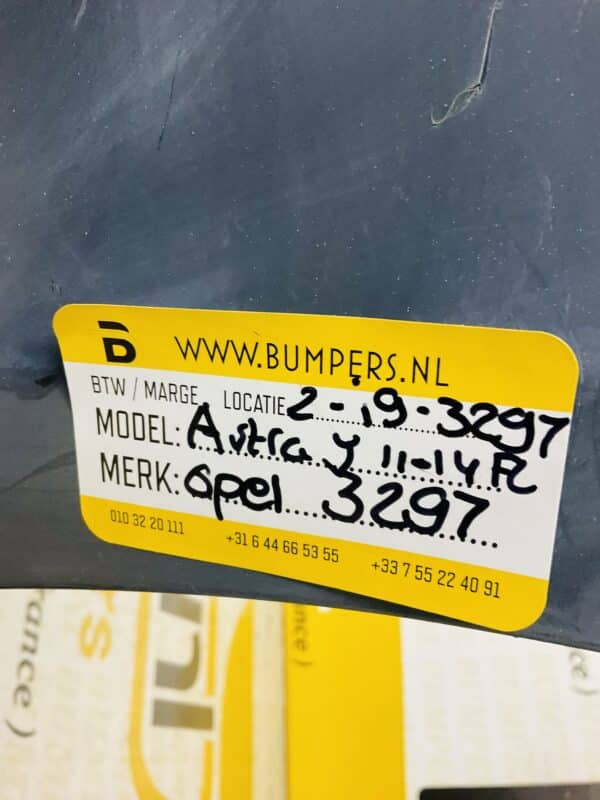 Bumper Opel Astra J 2011-2014 Facelift Voorbumper 2-i9-3297
