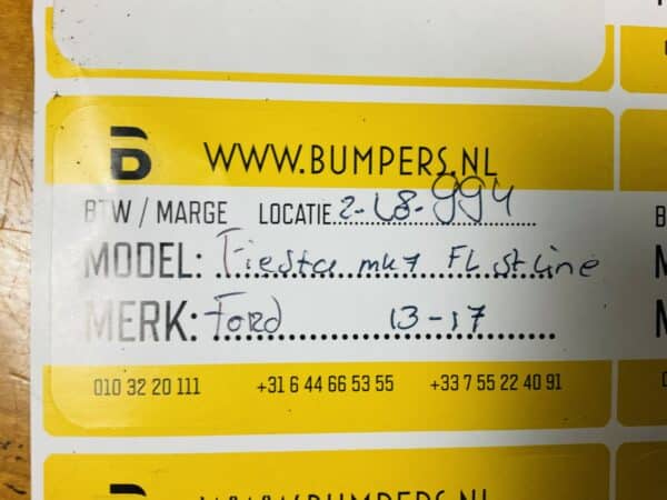 Diffuser Ford Fiesta Mk7 2013-2017 St-Line C1BB17D782A Achterbumper Spoiler 2-L8-994
