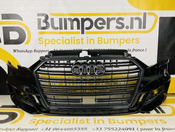 Bumper Audi A3 8V FL Sline 2016-2020 4XPDC KLS RADAR Voorbumper 1-H3-3333