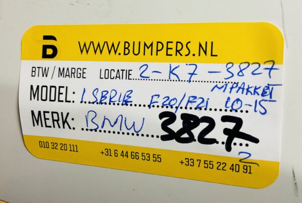 BUMPER BMW  1 SERIE F20/F21 M PAKKET  VOORBUMPER 2-K7-3827Z