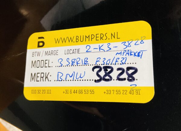 BUMPER BMW  3 SERIE F30/F31 M PAKKET  VOORBUMPER 2-K7-3828Z