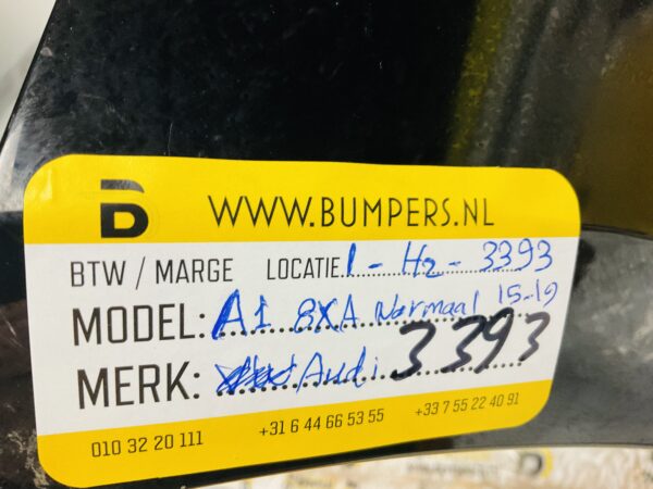 Bumper Audi A1 8XA FL 2015-2019 NORMAAL Voorbumper 1-H2-3393
