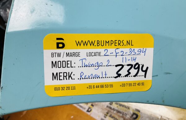 Bumper Renault Twingo 2 FL  2011-2014  Voorbumper 2-F2-3394