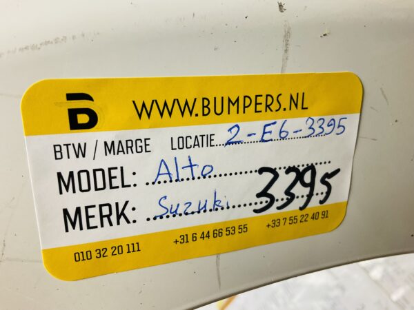 Bumper Suzuki Alto 2008-2015  Voorbumper 2-E6-3395