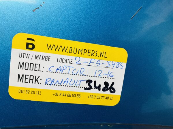 Bumper RENAULT CAPTUR 2012-2016  Voorbumper 2-F5-3486Z