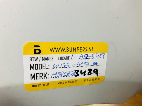 Bumper MERCEDES A KLASSE W177 AMG 2019-2022 Voorbumper 1-A2-3489Z