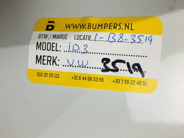 Bumper VOLKSWAGEN ID3 2019-2023 ID3 Voorbumper 1-B8-3519Z