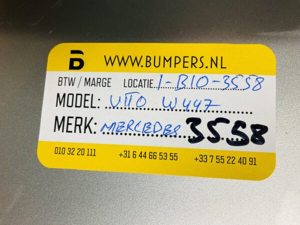 Bumper MERCEDES VITO W447 2014-2021 Voorbumper 1-B10-3558Z