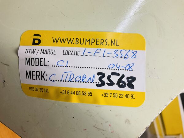 Bumper CITROEN C1 2004-2008 Voorbumper 1-F1-3568Z