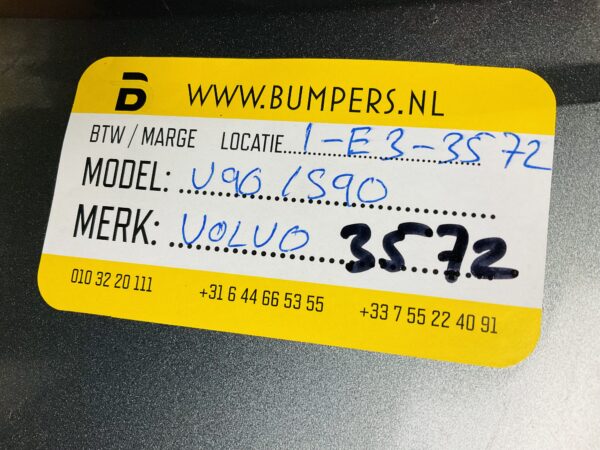 Bumper VOLVO V90 S90 2016-2021 Voorbumper 1-E3-3572Z