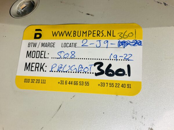 Bumper PEUGEOT 508 2019-2022 Voorbumper 2-J9-3601Z
