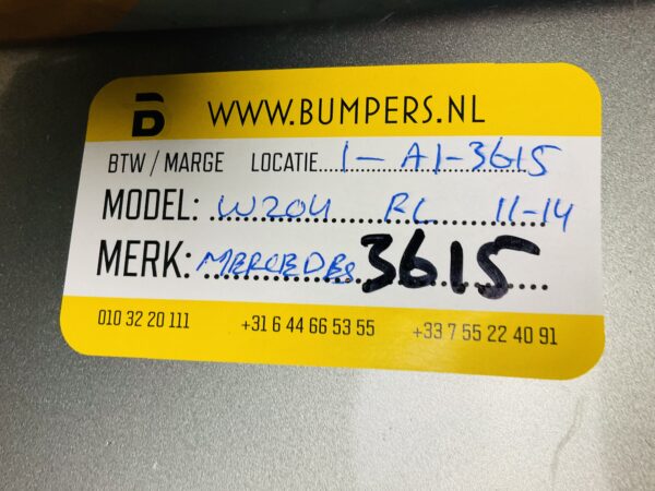 Bumper MERCEDES C KLASSE W204 FACELIFT 2011-2014 RL Voorbumper 1-A1-3615Z