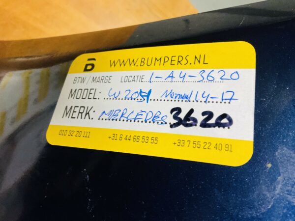 Bumper MERCEDES C KLASSE W204 NORMAAL 2014-2017 RL Voorbumper 1-A4-3620Z
