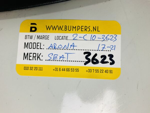Bumper SEAT ARONA 2017-2021  Voorbumper 2-C10-3623Z