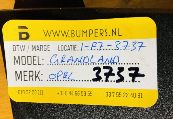 BUMPER OPEL GRANDLAND ACHTERBUMPER 1-F7-3737Z