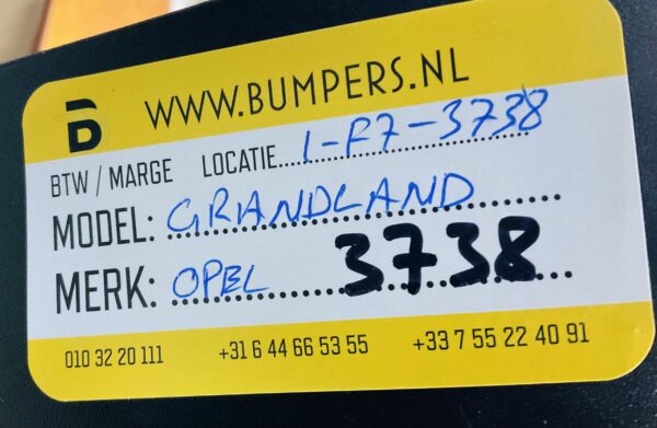 BUMPER OPEL GRANDLAND  ACHTERBUMPER 1-F7-3738Z