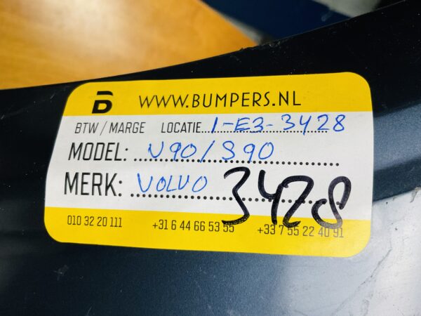 Bumper Volvo V90 S90 2016-2021 KLS 6XPDC Voorbumper 1-E3-3428Z
