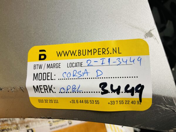 Bumper OPEL CORSA D 2011-2014 Voorbumper 2-i1-3449Z