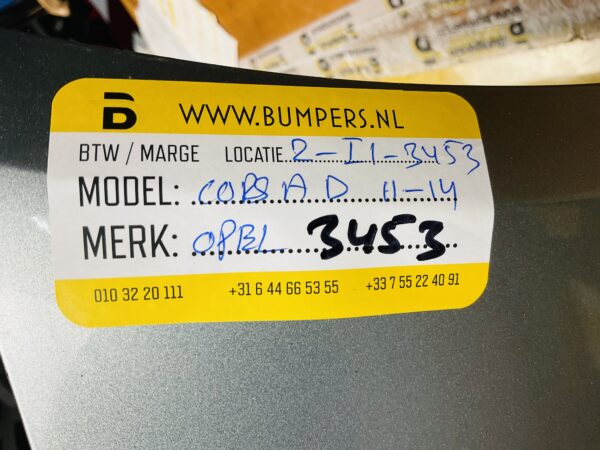 Bumper OPEL CORSA D 2011-2014 Voorbumper 2-i1-3453Z