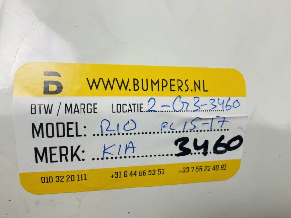 Bumper Kia Rio FACELIFT 2015-2017 Voorbumper 2-G3-3460Z