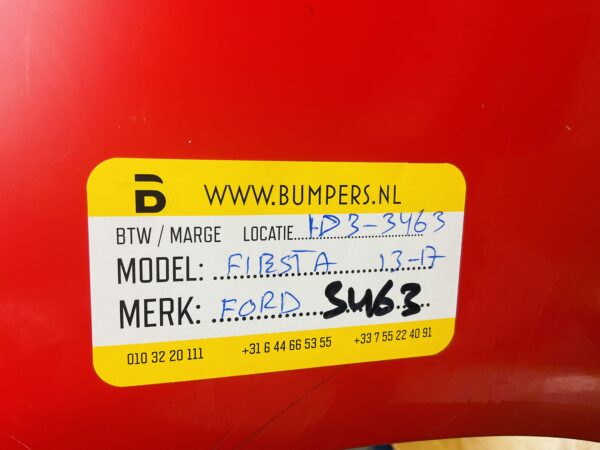 Bumper FORD FIESTA MK7STLINE ST-LINE 2013-2017 Voorbumper 1-D3-3463Z