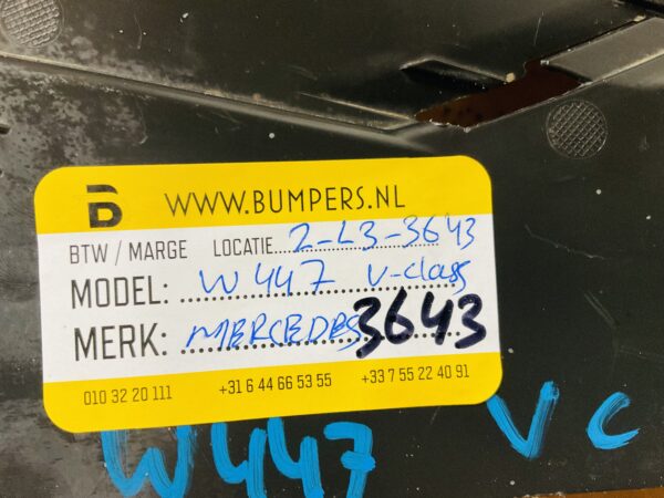 Onderplaat Mercedes V Klasse Viano W447 A4479850036 Bumperlip 2-L3-3643
