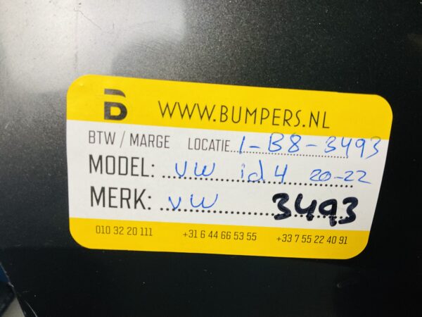 Bumper VOLKSWAGEN ID4 2020-2022 ID4  Voorbumper 1-B8-3493Z