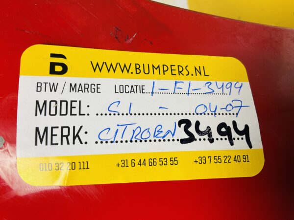 Bumper Citroen C1 2004-2007  Voorbumper 1-F1-3494Z