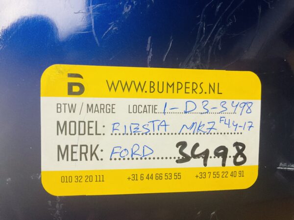 Bumper  FORD FIESTA MK7 FACELIFT 2014-2017  Voorbumper 1-D3-3498Z