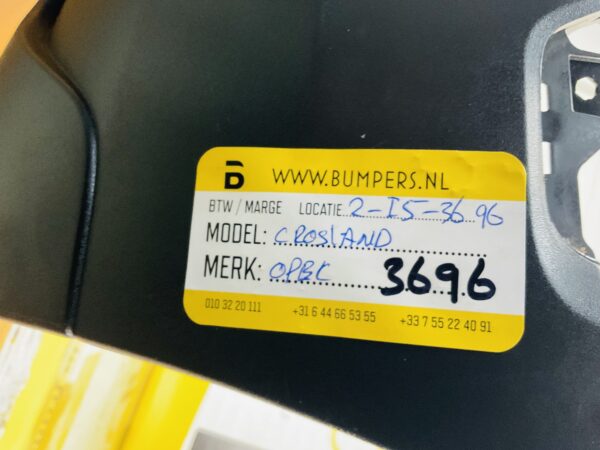 Bumper OPEL CROSSLAND X 2016-2020 39097371 Voorbumper 2-i5-3696Z