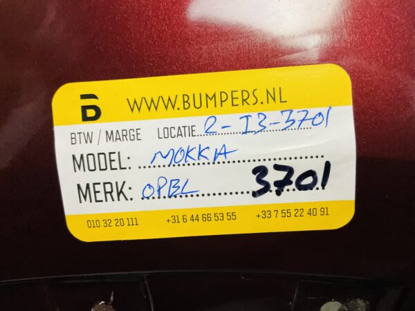 Bumper OPEL MOKKA X 2012-2016 475498858 Voorbumper 2-i3-3701Z