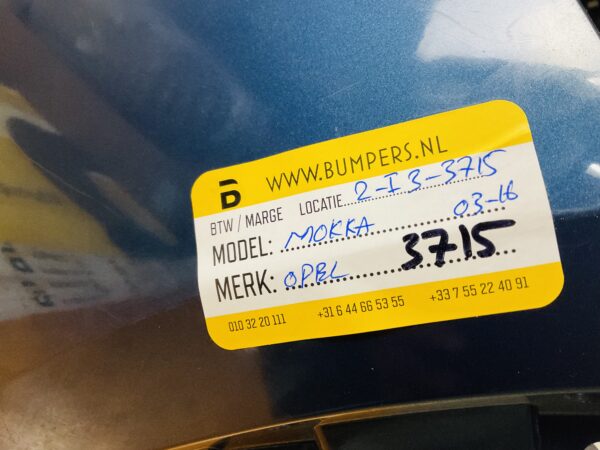 Bumper OPEL MOKKA 2013-2016 95350353 Voorbumper 2-i3-3715Z